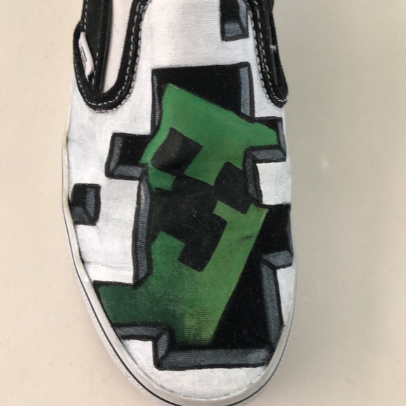 Vans Custom Minecraft Slip On Shoes - Picture 6 of 10